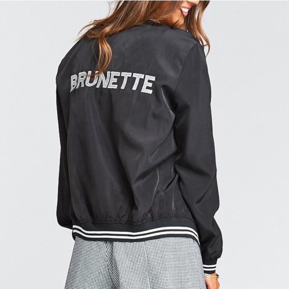 SHOW ME YOUR MUMU Brunette Bomber Jacket M